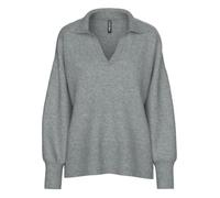 Pull Gris Femme Pieces Malou XXL