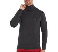 Tommy Hilfiger Homme Pull Cashmere Roll Neck Col Roulé, Gris (Dark Grey Heather), XXL