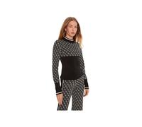 Pull Guess Femme Cheminee 4G Noir Coton S