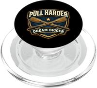 Pull Harder Dream Bigger Rowing Crew Slogan de l'équipe d'aviron PopSockets PopGrip pour MagSafe