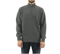 Pull Hiver - BARBOUR - Holden - Col zippé - Laine écossaise - Gris M