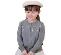 Pull Hiver Chaud Fille,Pull tricoté uni pour Enfants Demi Saison Automne Vêtements d'extérieur d'automne et d'hiver Haut en Stretch Grande Taille Vetement l'automne l'hiver