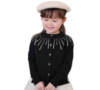 Pull Hiver Chaud Fille,Pull tricoté uni pour Enfants Demi Saison Automne Vêtements d'extérieur d'automne et d'hiver Haut en Stretch Grande Taille Vetement l'automne l'hiver