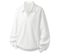 Pull Hiver Homme, Sweat-Shirt Homme sans Capuche à Col Montant Manches Longues avec Fermeture ÉClair Coupe Confortable pour Tous Les Jours