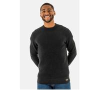 Pull hiver Superdry Textured Crew Knit 7BT Raven Black Heather - Homme L