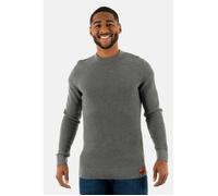Pull hiver Superdry Textured Crew Knit 7WE Storm Grey Heather - Homme - Gris - Col classique XXL