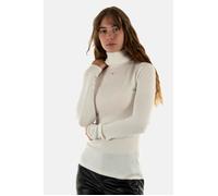 Pull hiver Tommy Jeans Essential Turtle YBH Ancient White - TOMMY JEANS - Femme - Col roulé XS