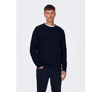 Pull homme à motifs carreaux en tricot fin Col montant Pull à manches longues