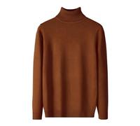 Pull Homme Col Roulé Pull Marque, Ajusté Manches Longues Thermal Pullover Basique Couleur Pure Sweater Chauds Doux Pulls Casual Slim Fit Accueil Mi Saison