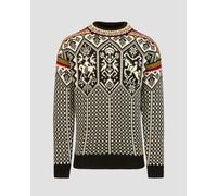 Dale of Norway 1994 Lillehammer Sweater - Pull en laine mérinos homme Black / Mustard / Off White XL