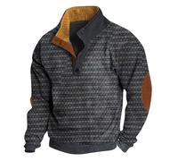 Pull Homme en Tricoté 1/4 Zip Pullover Sweater, Pull d'hiver Doux et Confortable pour Homme Pulls pour Homme avec Col Montant et Fermeture à Glissière Top Mode