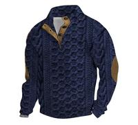 Pull Homme en Tricoté 1/4 Zip Pullover Sweater, Pull d'hiver Doux et Confortable pour Homme Pulls pour Homme avec Col Montant et Fermeture à Glissière Top Mode