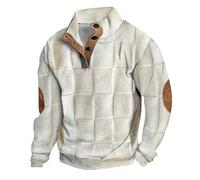 Pull Homme en Tricoté 1/4 Zip Pullover Sweater, Pull d'hiver Doux et Confortable pour Homme Pulls pour Homme avec Col Montant et Fermeture à Glissière Top Mode