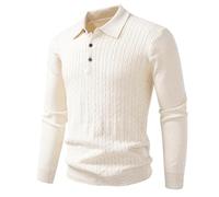 Pull Homme Grande Taille,Manteau en Tricot pour Homme Style et Chaud Travail d Hiver décontracté avec col roulé et Douceur enveloppante vêtement extérieur Tendance et Confortable (Beige, XXXXL)