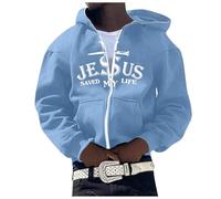 Pull Homme Hiver Homme Quotidien Mode Tendance Décontractée Veste Manteau Pour Toutes Les Occasions, bleu ciel, XXL