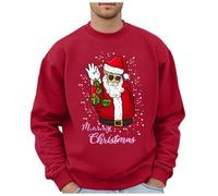 Pull Homme Hiver Homme Quotidien Mode Tendance Décontractée Veste Manteau Pour Toutes Les Occasions, rouge, 3XL