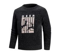 Pull Homme Hiver Laine,Pulls Mode Homme Manteau Pull élégant | Essentiel pour l’Automne et l’Hiver Coupe Moderne Style Quotidien idéal pour Les Loisirs Textile Doux et Durable (Black, L)