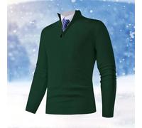 Pull Homme Hiver - Over Décontracté en Tricot pour Vêtement D'Extérieur Chaud Tendance Confortable Idéal Au Quotidien pour l'hiver Et L'Automne (Green XXXL)