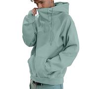 Pull Homme Japon Harajuku Style Sweats à Capuche Chaud Manches Longues Cordon de Serrage Sweatshirt Couleur Unie Casual Pull de Travail Oversize Sweat à Capuche Automne Hiver Hauts Mode Streetwear, O