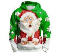 Pull Homme Noel De Noël Moche Rigolo Geek Drole Sweat Capuche Lumineux Chic Beau Ugly Sweater Grande Taille Rock Pull'de Personnalisé Et Musical Tenue 3XL a Manteau Pere Très Christmas Sweats Rouge