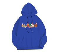 Pull Homme NoëL Pull à Capuche Homme Manches Longues avec Design Festif De Poules De NoëL pour Un Style DéContracté Et Chaleureux en Hiver