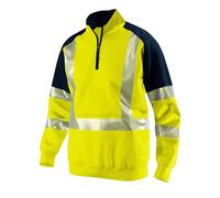 Pull Homme - Pull RéFléChissant Sans Capuche à Fermeture éClair 1/4 Sweat-Shirt LéGer à éVacuation De La Transpiration IdéAl Pour La Salle De Sport La Course à Pied Et Les ActivitéS Sportives.