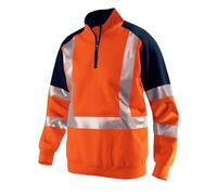 Pull Homme - Pull RéFléChissant Sans Capuche à Fermeture éClair 1/4 Sweat-Shirt LéGer à éVacuation De La Transpiration IdéAl Pour La Salle De Sport La Course à Pied Et Les ActivitéS Sportives.