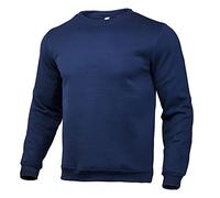Pull Homme Sans Capuche Sweatshirt Hommes Noir, Col Rond Couleur Unie Basic Sweater Manches Longues pour Hommes Haut Décontracté Confortable Sweatshirts Minimaliste Coupe Regular Streetwear, Marine