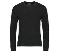 Jack & Jones Pull homme JJEDOVER – tricot col rond, coupe droite – Noir XL