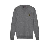 Pull Hommes - Lyle and Scott Golf - Col en V - Gris - Coupe standard - Tricot fin S