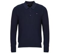 Tommy Hilfiger Pull Homme Pima Cashmere avec Col Polo, Bleu (Desert Sky), XL