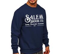 Pull imprimé à col rond pour homme - Pull ample - Coupe ample - Vêtements de sport doux - Pull en polaire pour Halloween - Pour homme, gris, XXL