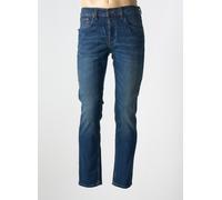 pull in jeans homme de couleur bleu
