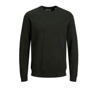 Pull - Jack & Jones - Basic - Col rond - Slim - 100% Coton - Vert foncé XS