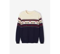 VERTBAUDET Pull Jacquard de Noël Adulte Capsule Famille Marine S