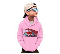 Pull jaune pour enfants avec col rond, t-shirt à camion, dinosaure, manches longues, pulls, hauts, t-shirts Jack Hoodie S, Rose, 8-9 ans