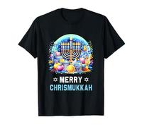 Pull juif de Noël Merry Chrismukkah Happy Hanukkah T-Shirt