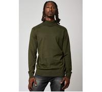 Pull Kaki Homme - KAPORAL - VARIA - Maille - Coupe Regular - Col Roulé - Bord-côtes S