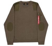 Alpha Industries Knitted Utility Sweater Tricots pour homme Taille S - Vert olive