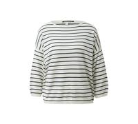 Pull lÃ©ger en maille de viscose mÃ©langÃ©e femme QS Blanc 2XL