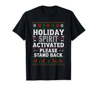 Pull Laid Please Stand Back Xmas Ugly Activated Holiday Spirit T-Shirt