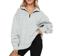 Pull Laine Christmas À Noel Marin Fin Chaude Montant Stitch Pul Fourrure Pull Femme Hiver Sweet Sweat Rose Laine Col Rond Elegant Vêtements de Sport pour Femme Gris S