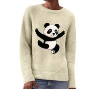 Pull Laine Femme, Pull FéMinin à Manches Longues Motif Imprimé éLéGant pour Confort Chaleureux DéContracté