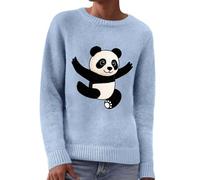 Pull Laine Femme, Pull FéMinin à Manches Longues Motif Imprimé éLéGant pour Confort Chaleureux DéContracté