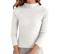 Pull Laine Femme, Pull FéMinin Chaud Et Doux en Tricot à Col Haut pour Un Confort Quotidien en Hiver