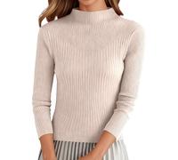 Pull Laine Femme, Pull FéMinin Chaud Et Doux en Tricot à Col Haut pour Un Confort Quotidien en Hiver