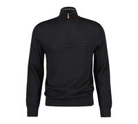 Pull laine mérinos extra-fine 1/2 zip Gant Noir S