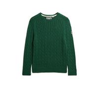 Pull large en maille torsadée femme Superdry Vert XL