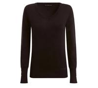 Pull léger Guess Jeans Gena VN JBLK Jet Black - Femme - Col V