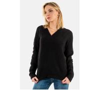 Pull léger ICHI 20116697 194008 - Femme - Noir - Col roulé S
